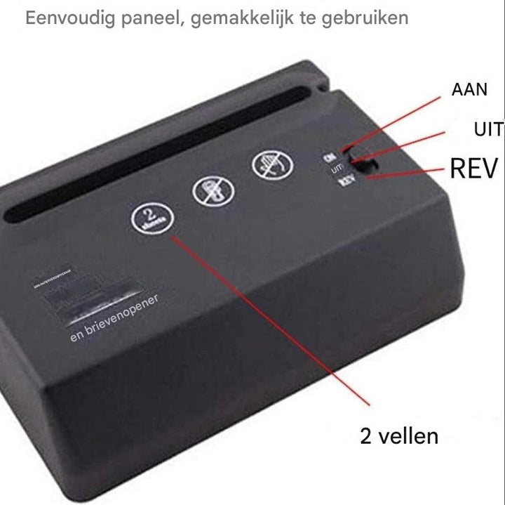 Mini-bureaupapierversnipperaar – compact, stil en efficiënt