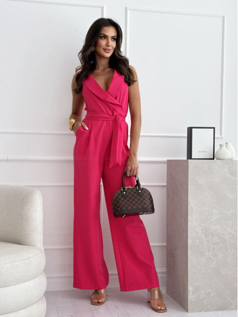 Mouwloze en verfijnde jumpsuit