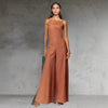 Mouwloze jumpsuit met wijde pijpen
