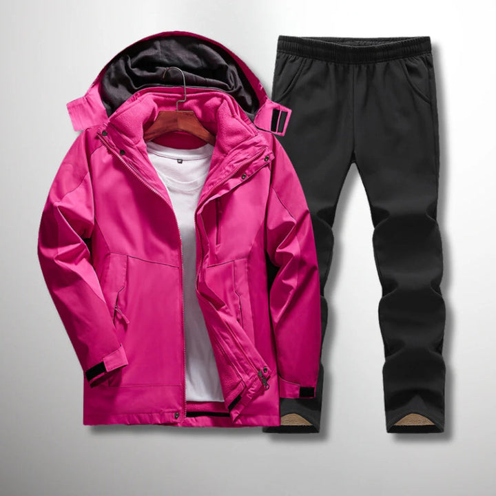 3-in-1 outdoorset voor dames, veelzijdige laagjes voor wisselende omstandigheden
