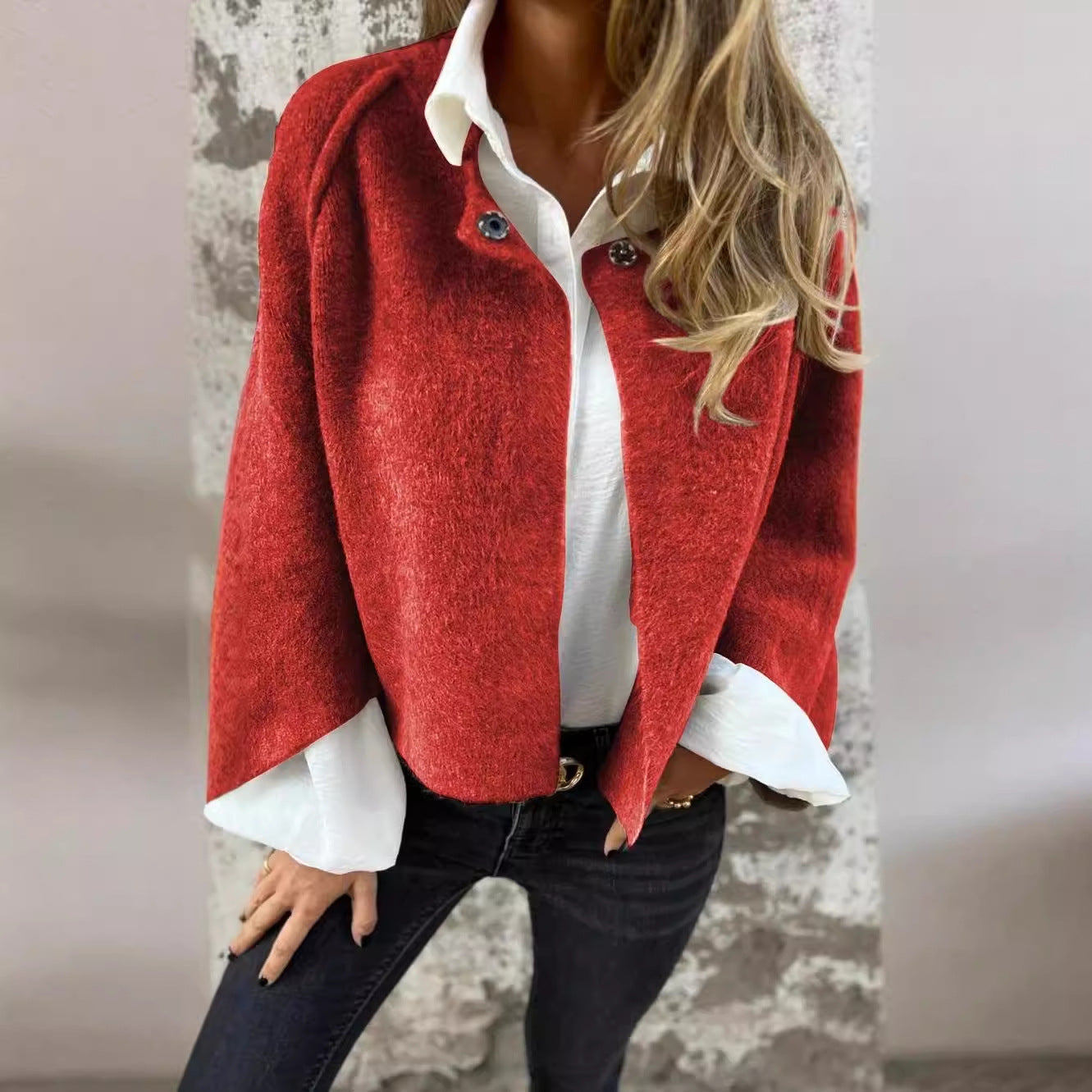 Bea - Elegante Korte Wol Cardigan