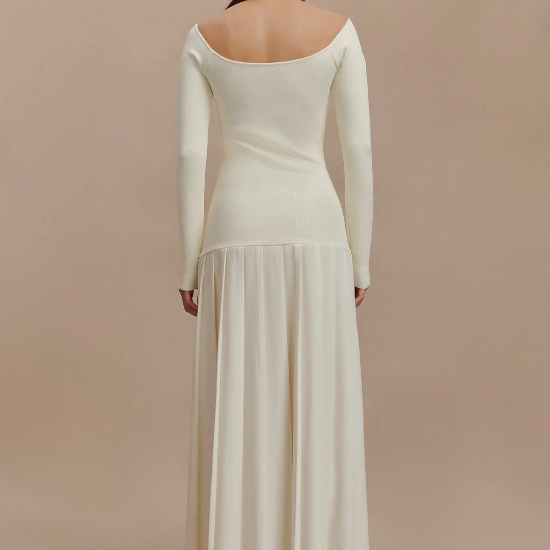 Lage Hals Maxi Jurk