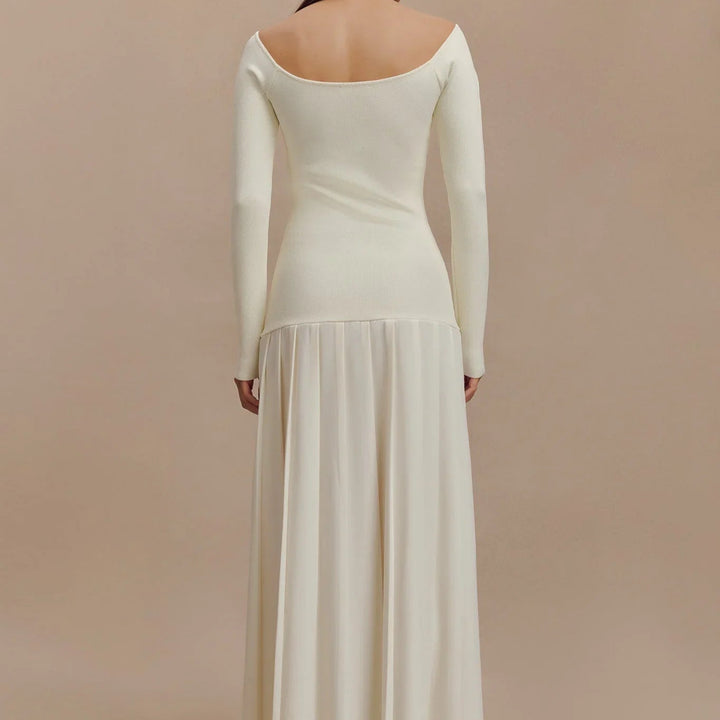 Lage Hals Maxi Jurk