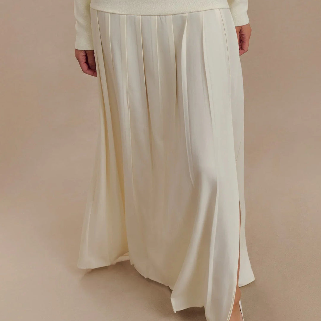 Lage Hals Maxi Jurk