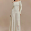 Lage Hals Maxi Jurk