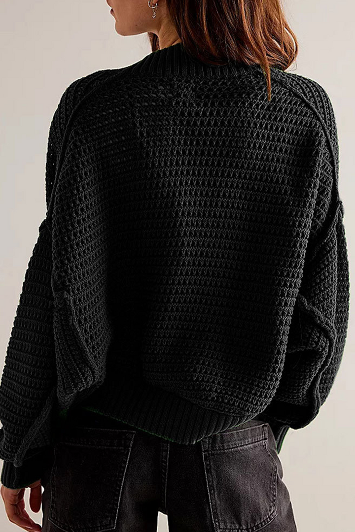 Opengewerkt bolero vest