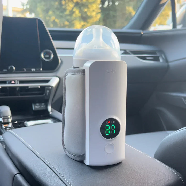 Oplaadbare draagbare babyflessenwarmer