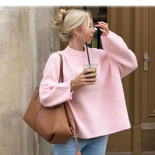 Oversized Trui met Verlaagde Schoudernaden