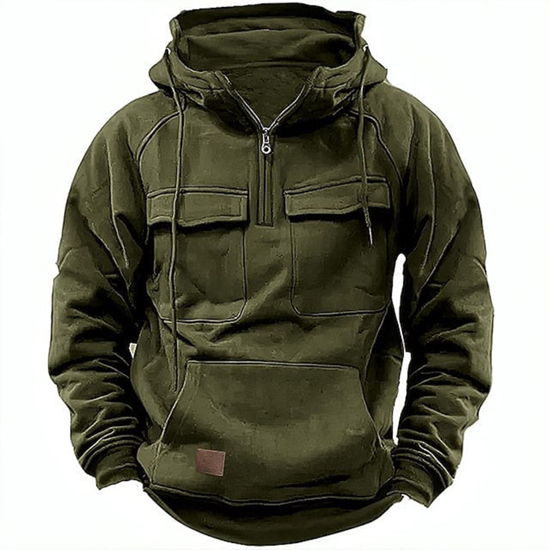 Retro motorhoodie voor heren Stoere stijl en dagelijks comfort
