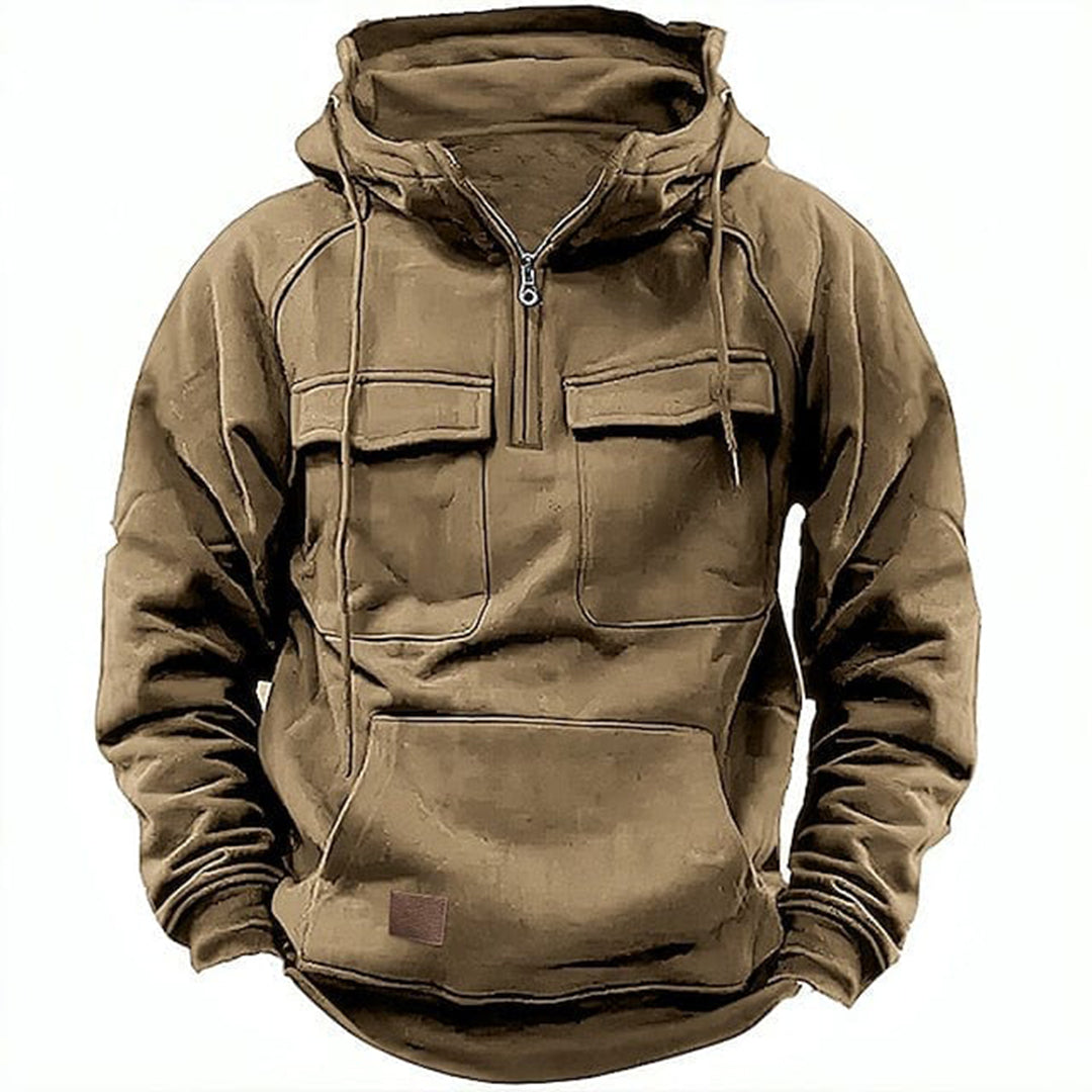 Retro motorhoodie voor heren Stoere stijl en dagelijks comfort