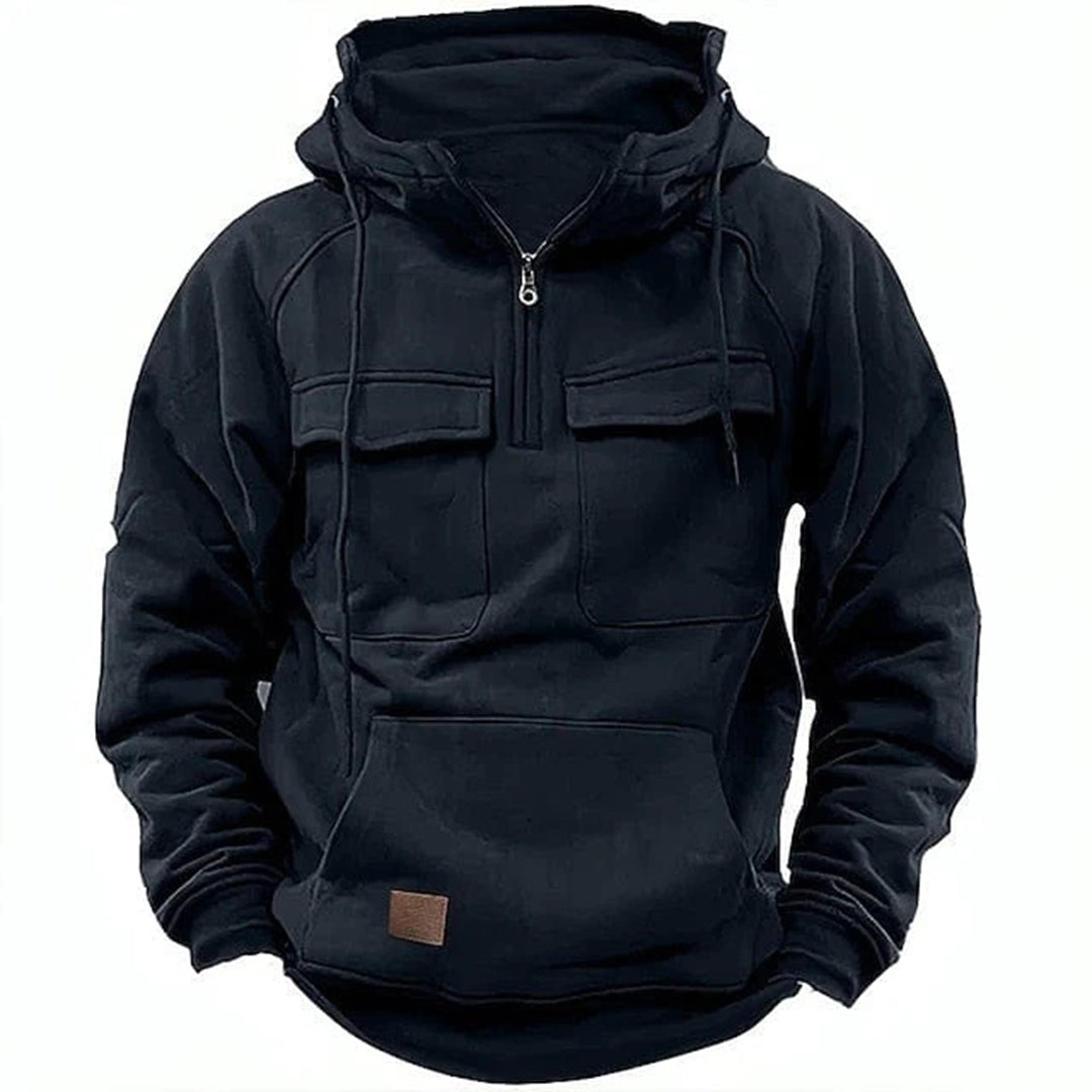 Retro motorhoodie voor heren Stoere stijl en dagelijks comfort