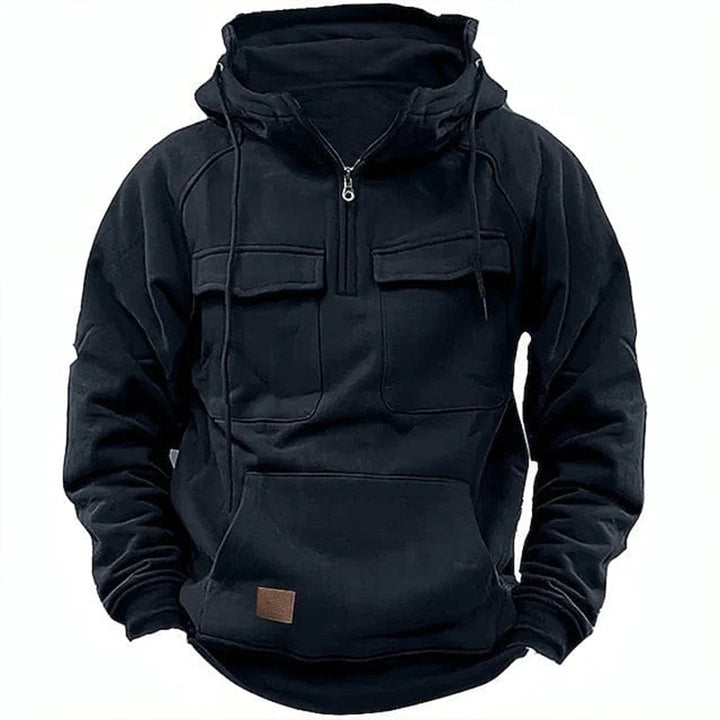 Retro motorhoodie voor heren Stoere stijl en dagelijks comfort