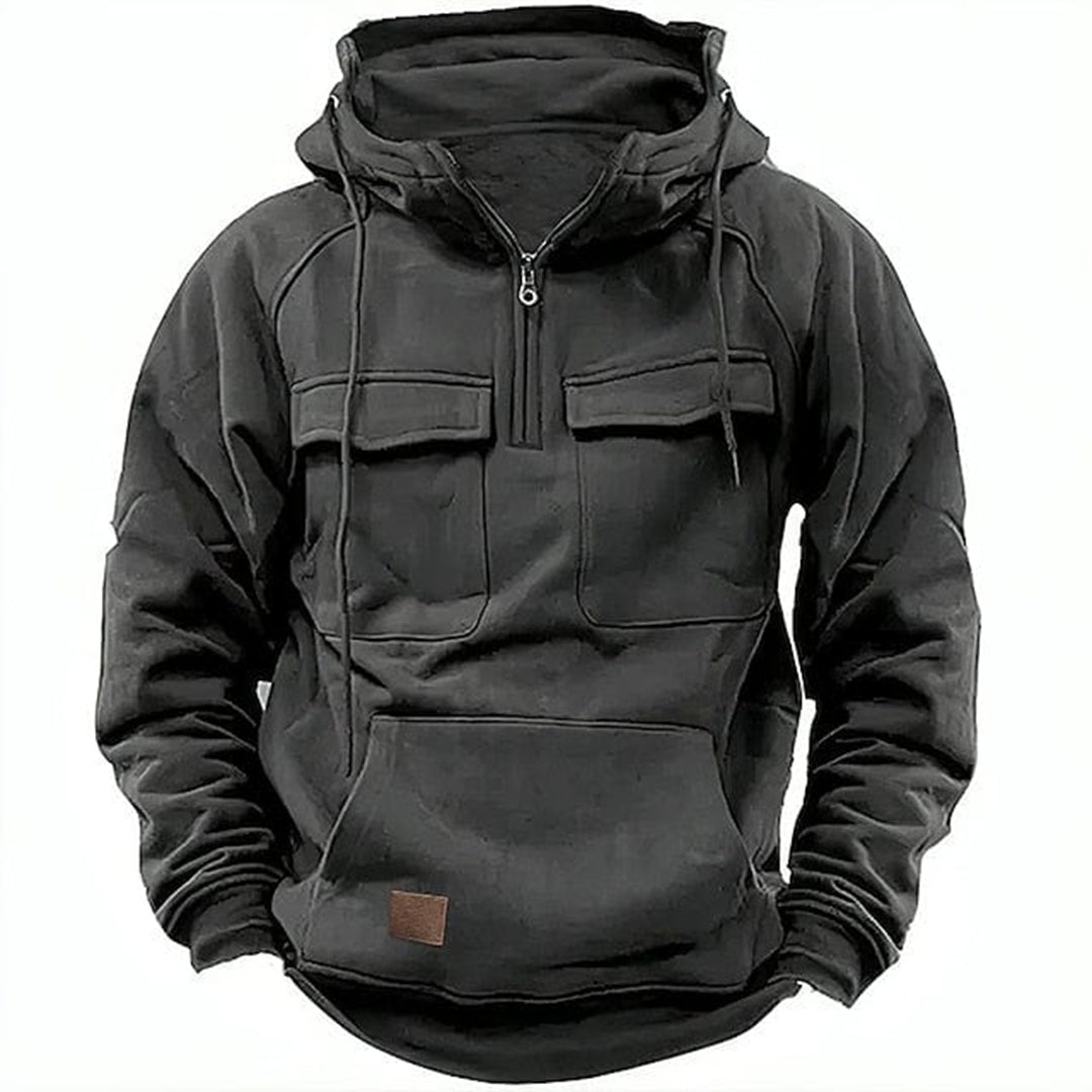Retro motorhoodie voor heren Stoere stijl en dagelijks comfort