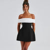 Romantische mini-jurk met grote strik