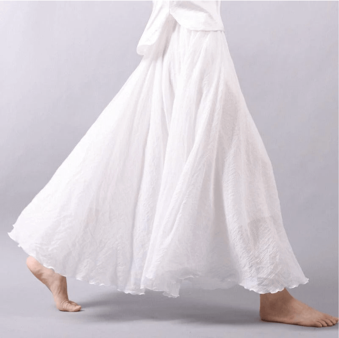 Bohemian linnen maxi-rok