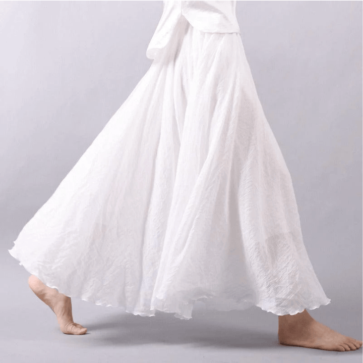 Bohemian linnen maxi-rok