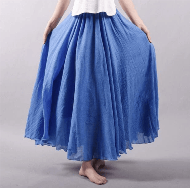Bohemian linnen maxi-rok