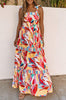 Mouwloze Maxi-Jurk met Print