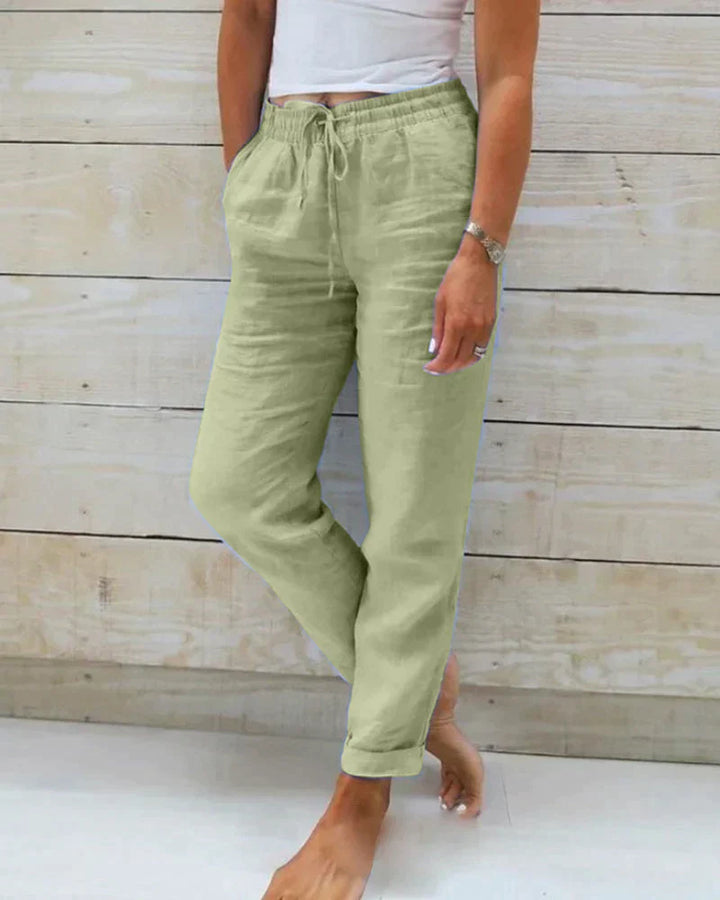 Casual linnen broek voor dames