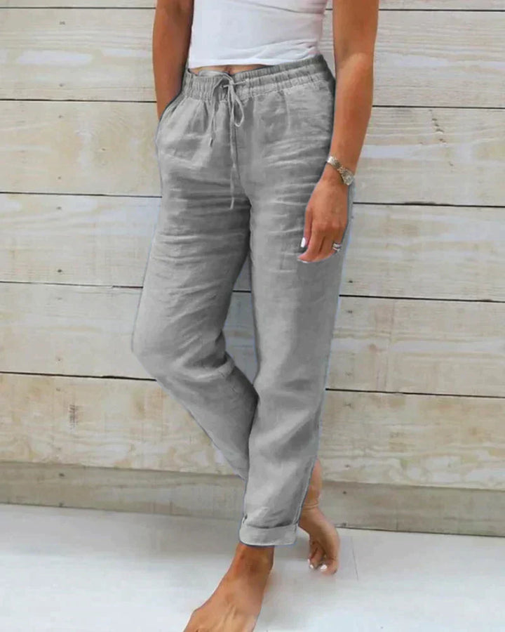 Casual linnen broek voor dames