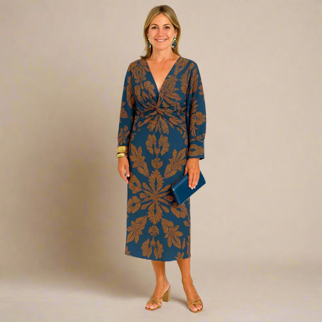 Stijlvolle jurk met lage V-Hals