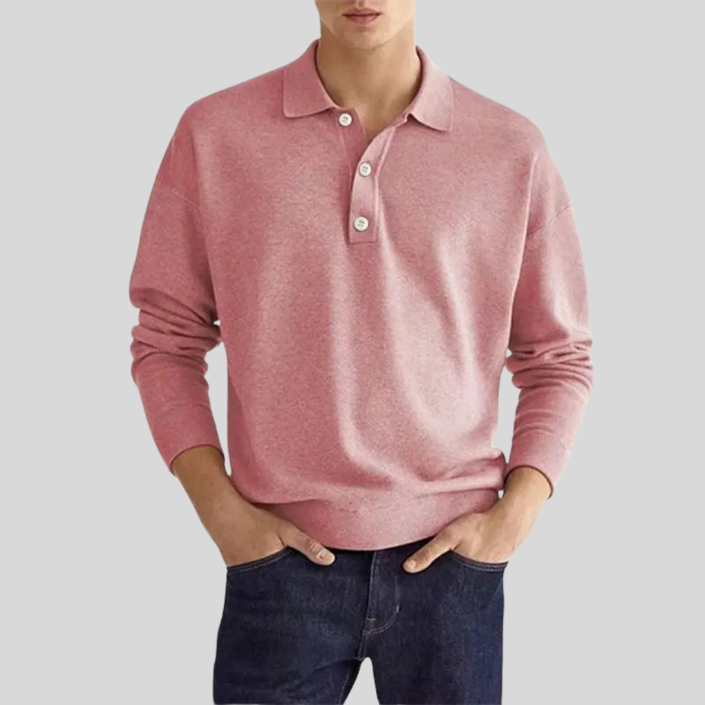 Poloshirt van katoenmix voor heren – Strakke stijl voor dagelijks gebruik