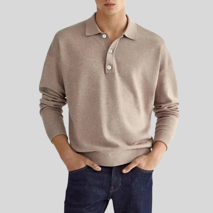Poloshirt van katoenmix voor heren – Strakke stijl voor dagelijks gebruik