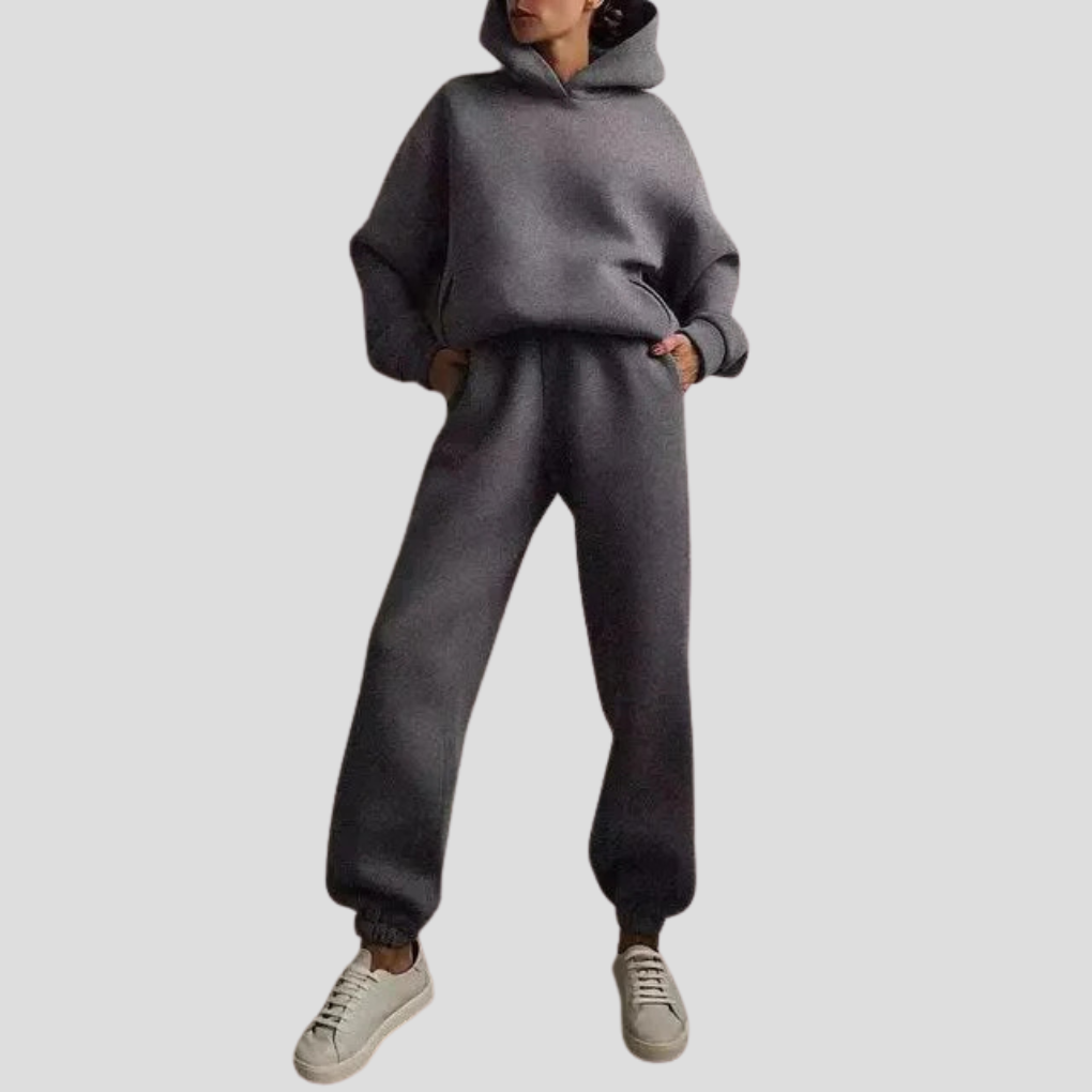 Dames hoodie & joggingset – Relaxte winter loungewear