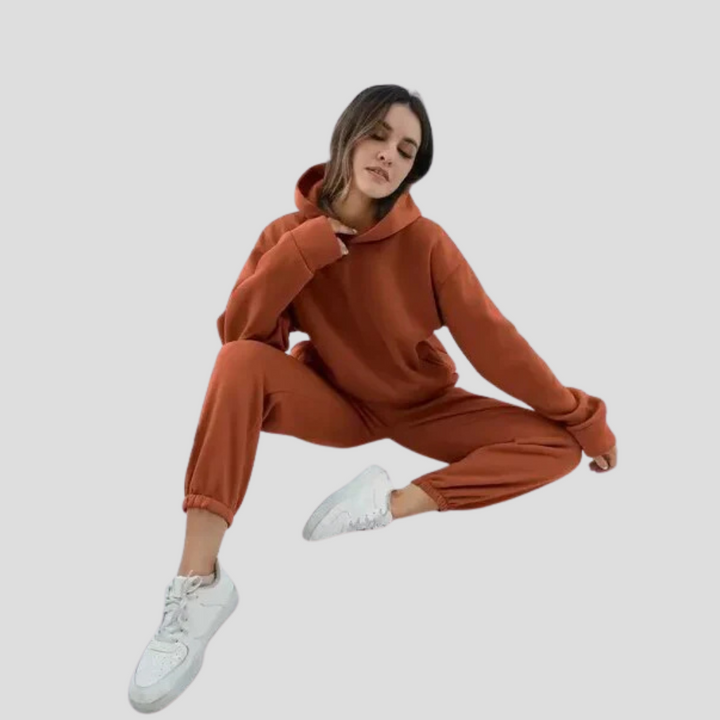 Dames hoodie & joggingset – Relaxte winter loungewear