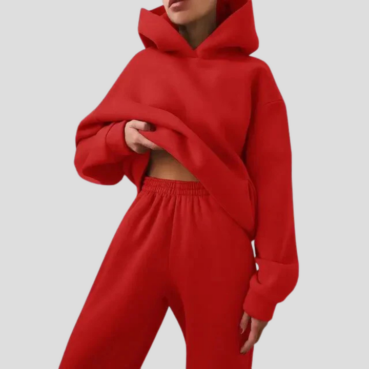 Dames hoodie & joggingset – Relaxte winter loungewear