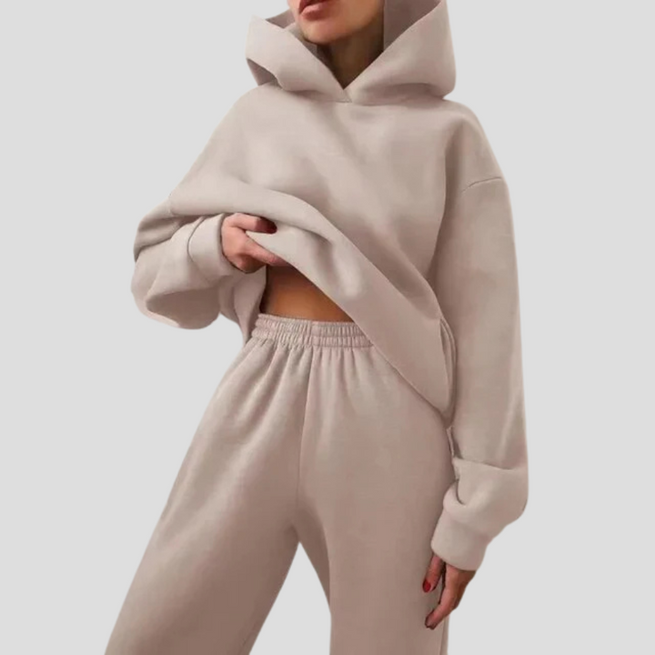 Dames hoodie & joggingset – Relaxte winter loungewear