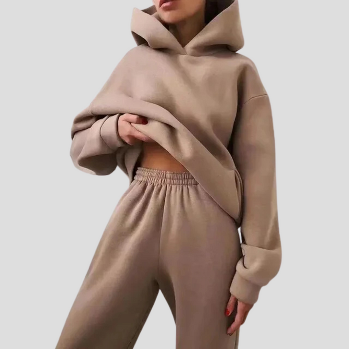 Dames hoodie & joggingset – Relaxte winter loungewear