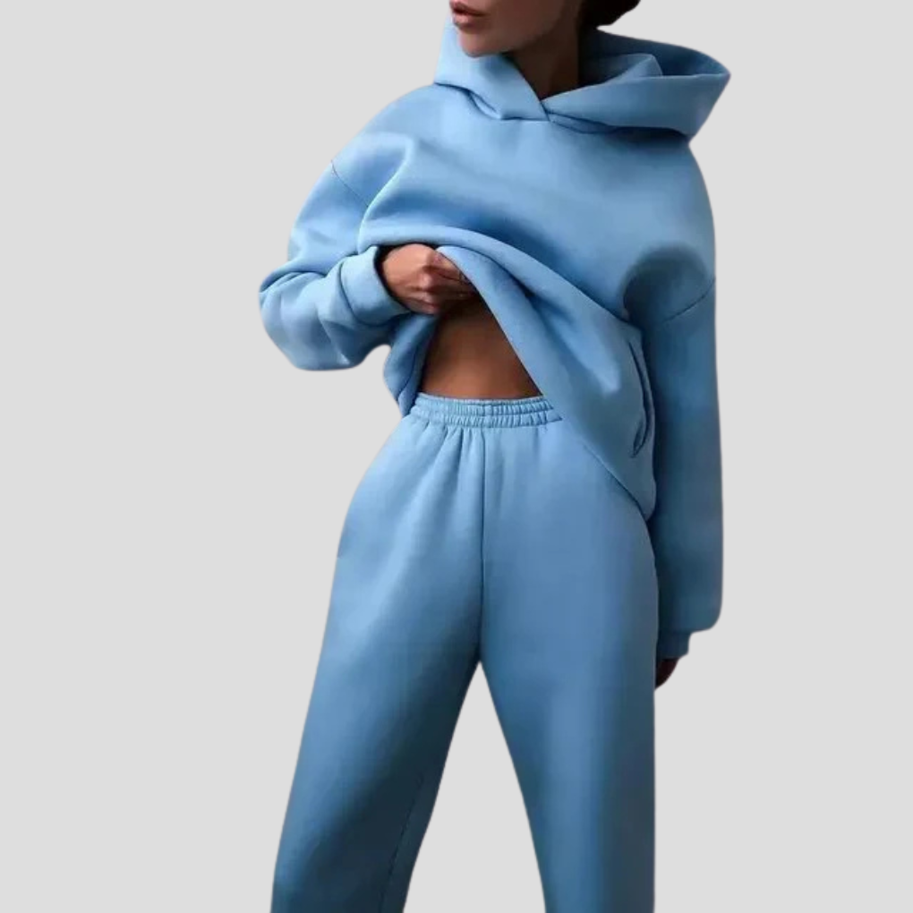 Dames hoodie & joggingset – Relaxte winter loungewear