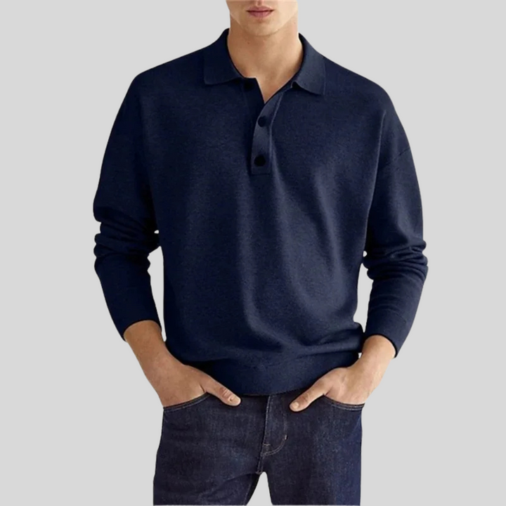 Poloshirt van katoenmix voor heren – Strakke stijl voor dagelijks gebruik