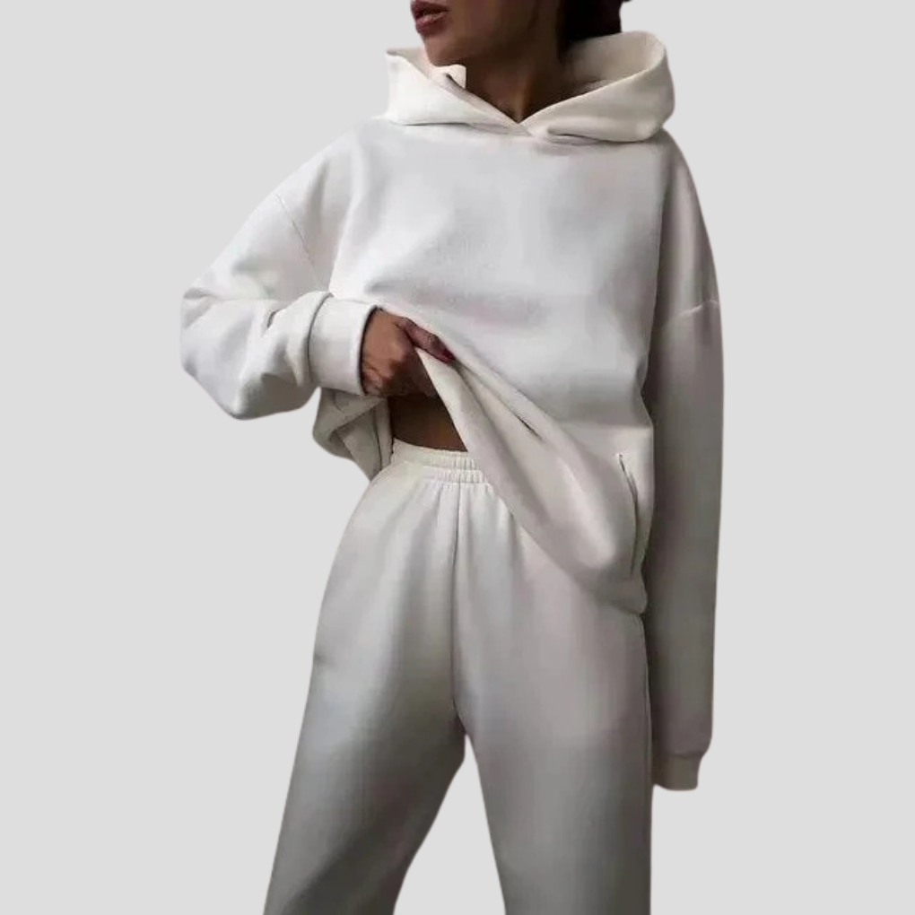 Dames hoodie & joggingset – Relaxte winter loungewear
