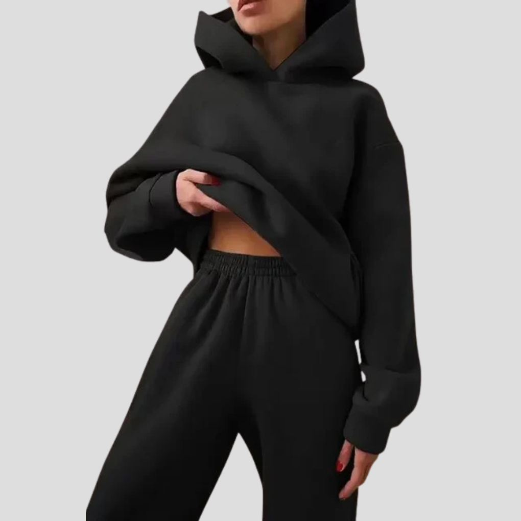 Dames hoodie & joggingset – Relaxte winter loungewear