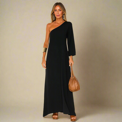 Elegante Jurk met één Schouder