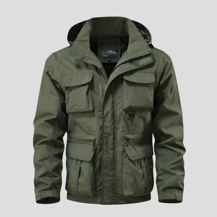 Waterafstotende jas in militaire stijl voor heren