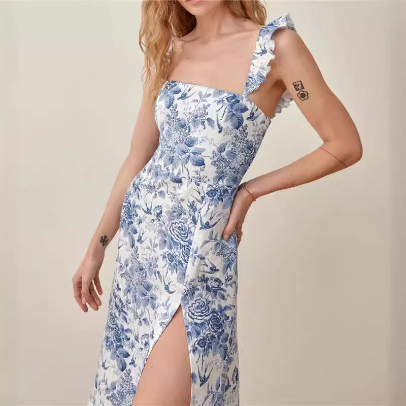 Zomerse Maxijurk met Bloemenprint en Split