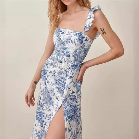 Zomerse Maxijurk met Bloemenprint en Split