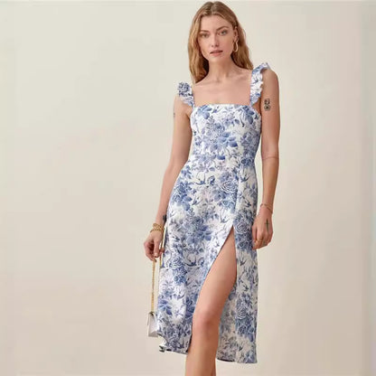 Zomerse Maxijurk met Bloemenprint en Split