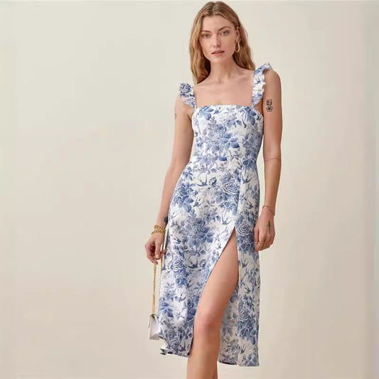 Zomerse Maxijurk met Bloemenprint en Split