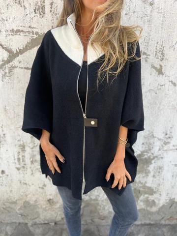 Shaira - Casual Cape Jas met Rits