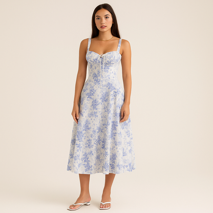 Gebloemde Corsetjurk