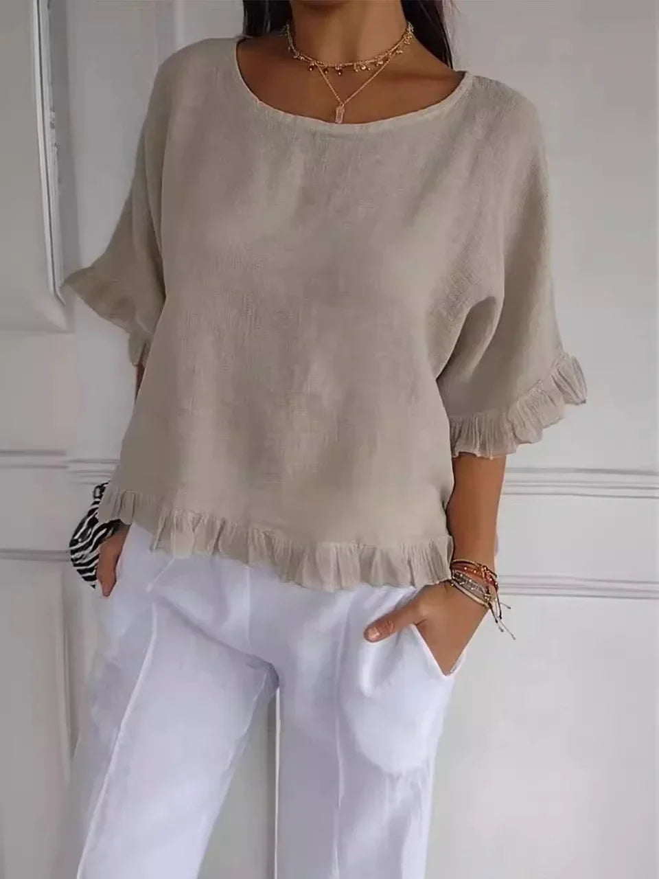 SANDRA | BLOUSE MET RUCHES