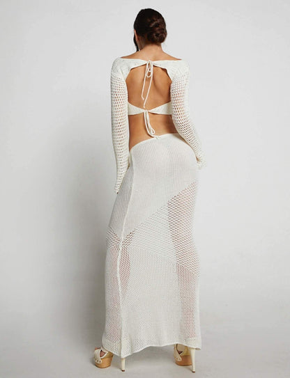 Gebreide Cut-Out Maxi Set