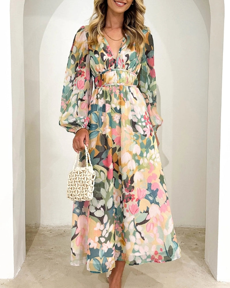 Luchtige Bloemen Maxi Jurk