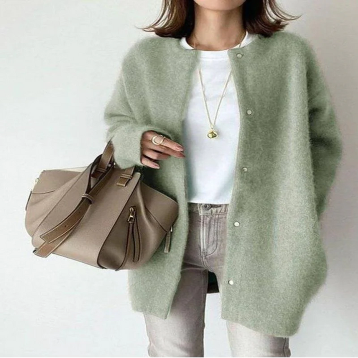 Verena gebreide cardigan – veelzijdige stijl voor gelaagde looks