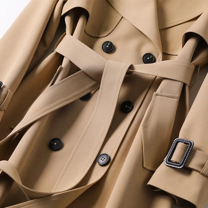 Dubbelrijige Ceintuur Trenchcoat