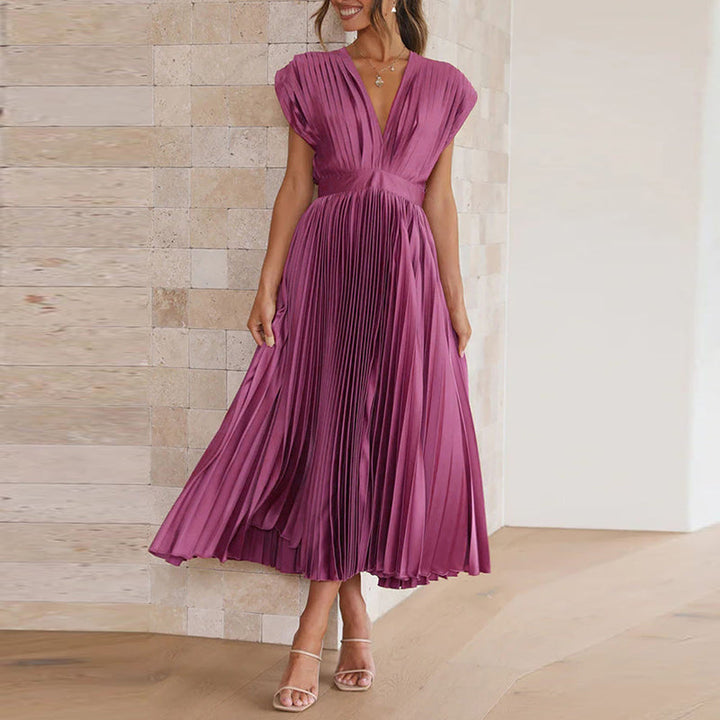 Casimir – Elegante V-halsjurk voor dames | Mouwloos